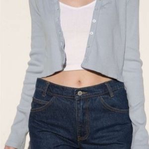 Blue brandy Melville cut cardigan